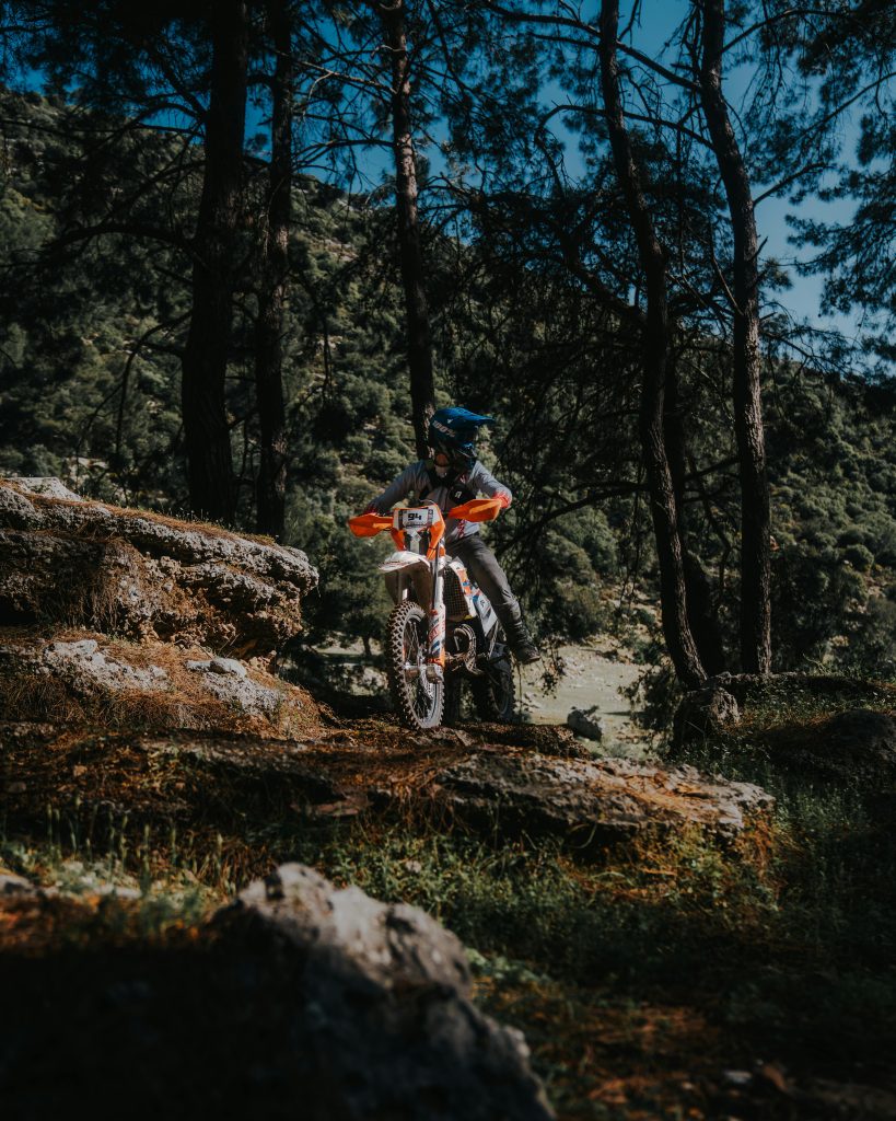 enduro trails on the rocks